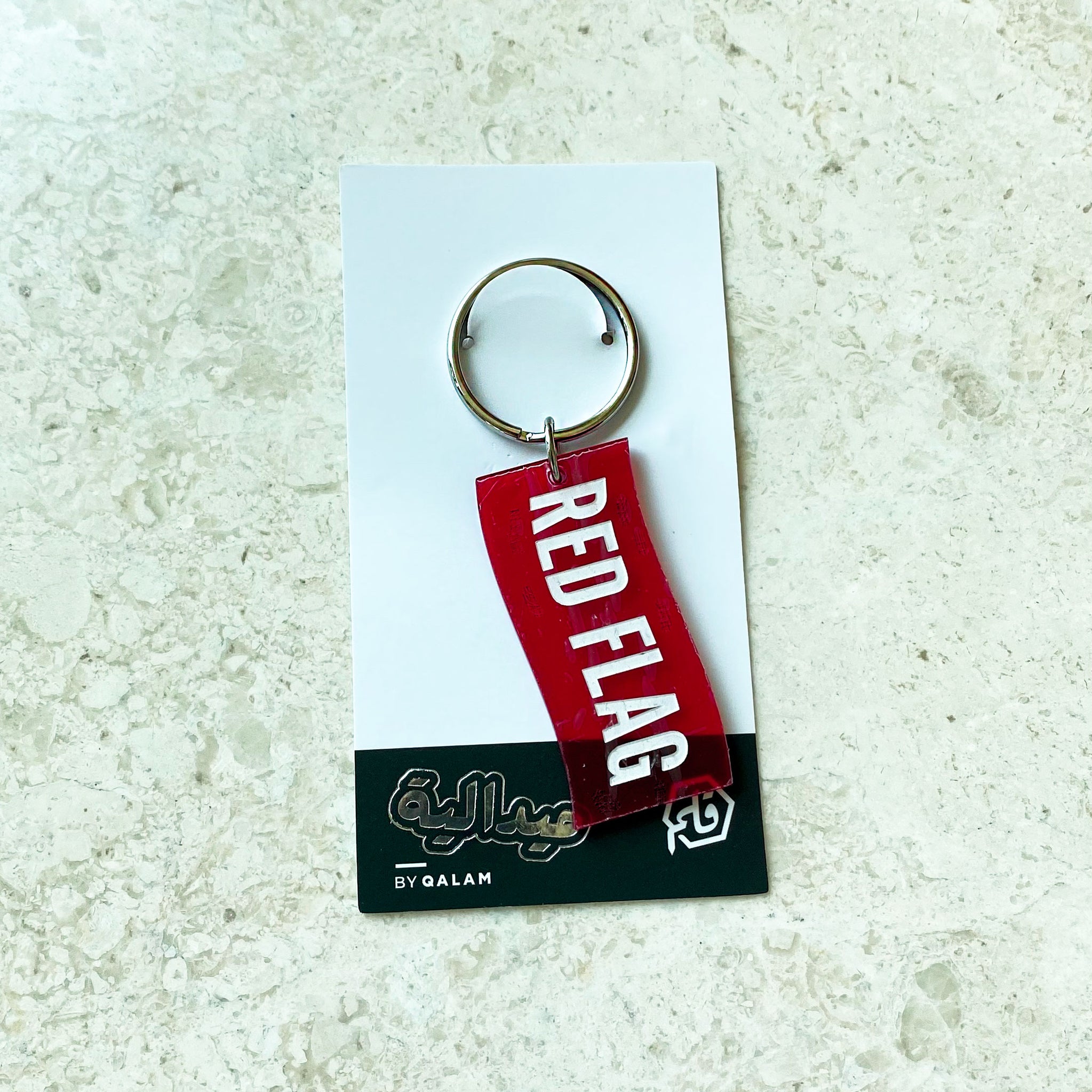 Red Flag keychain