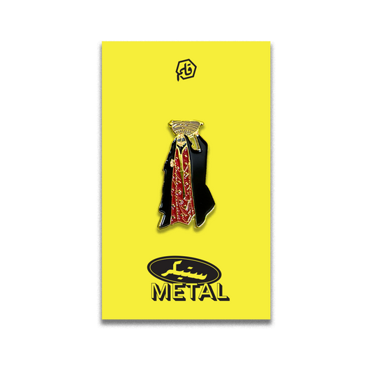 Old Woman Metal Sticker